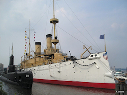 Cruiser USS OLYMPIA in 2004
